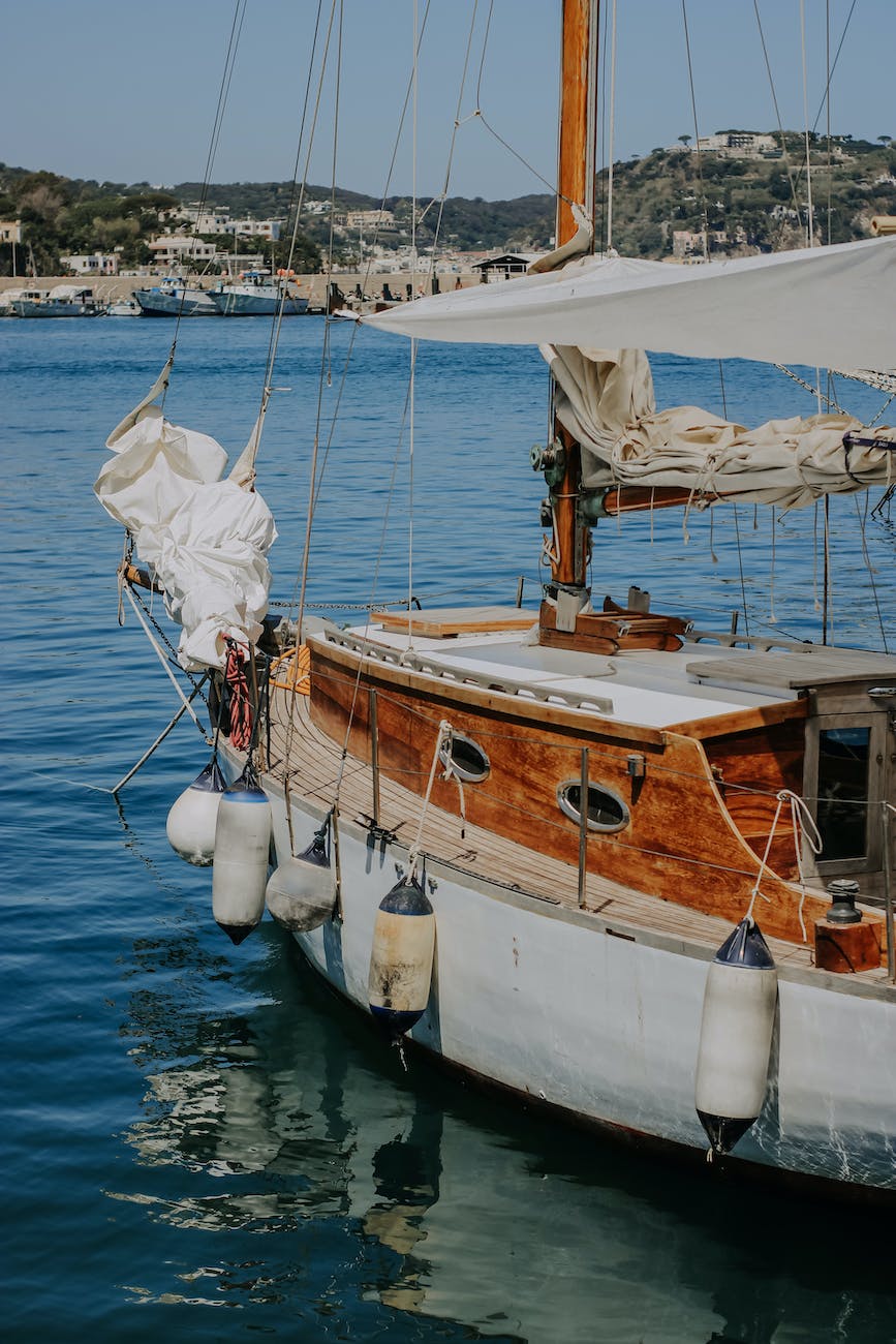 a boat on the sea